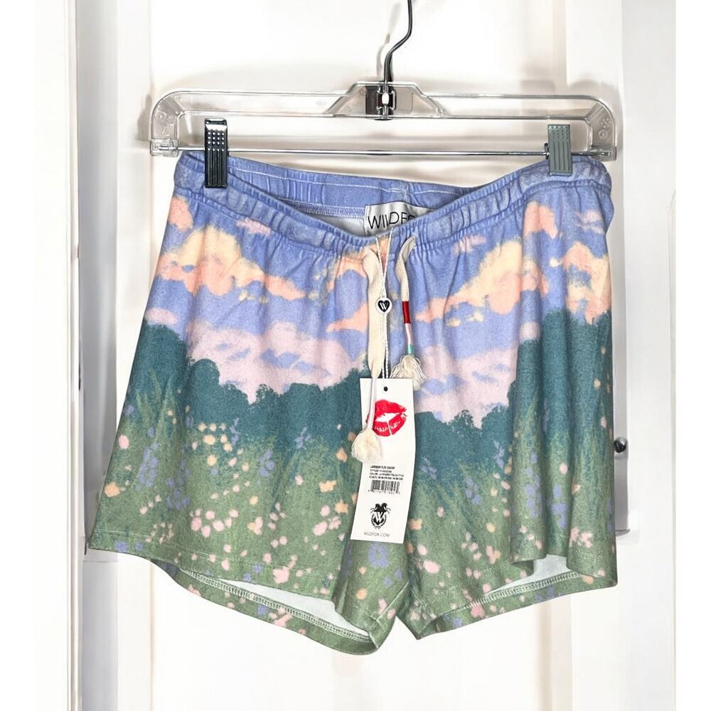Wildfox Lavender Fields Roadtrip Shorts NEW Size Small